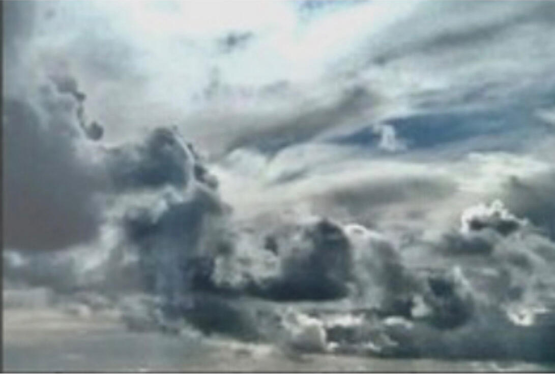 Heavenly Clouds: "Cloud photography is where my creative journey began. This piece captures a moment of tru atmospheric drama -- where the heavy weight of a storm meets light-filled, ethereal skies. Mounted on acrylic to enhance its natural depth and lumin